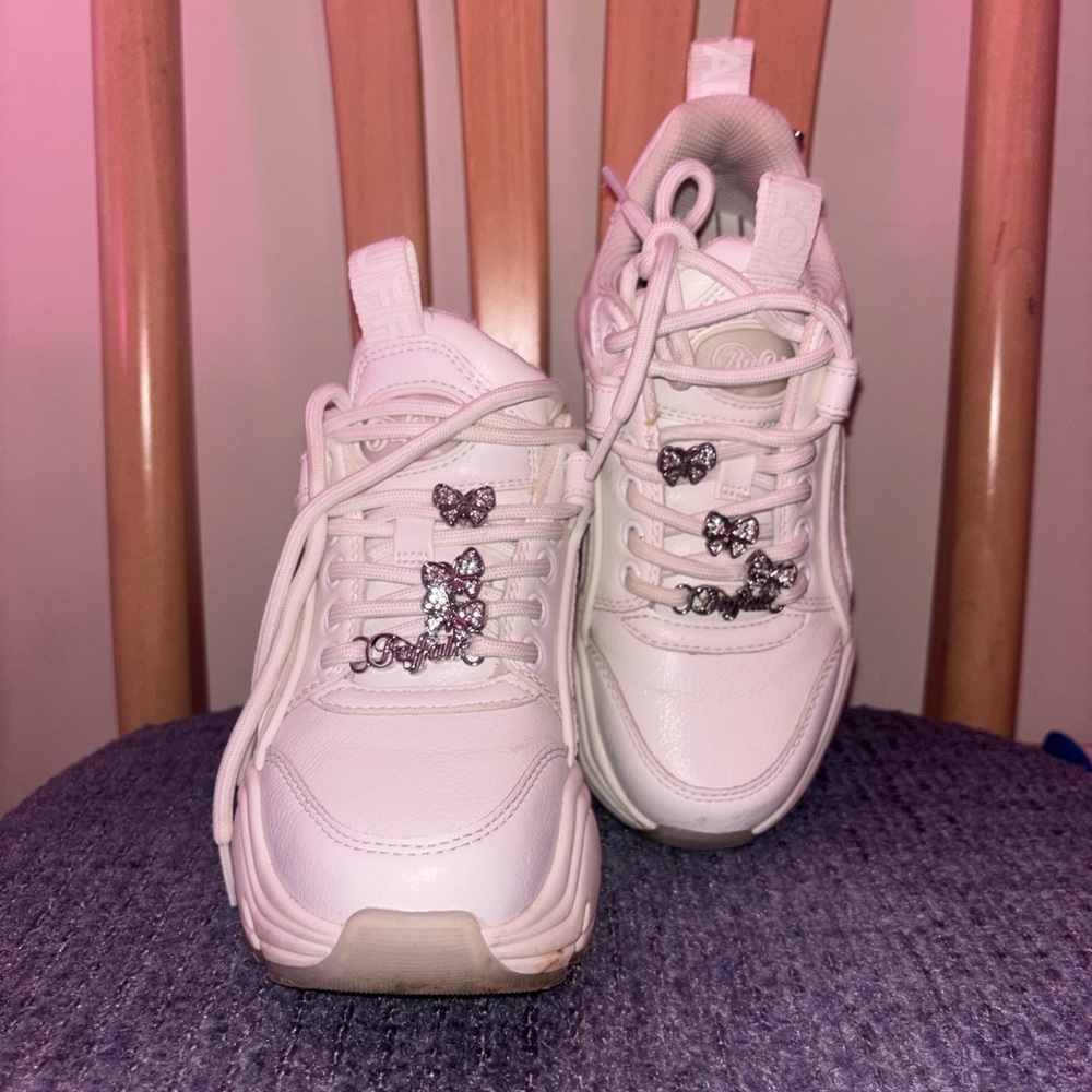 Buffalo David Bitton White Chunky Sneakers